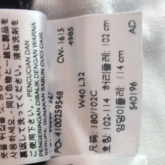 Men's Levi's Sz 40/32 505 Vintage Red Tab, Black Relaxed Fit Jeans - Picture 8 of 9